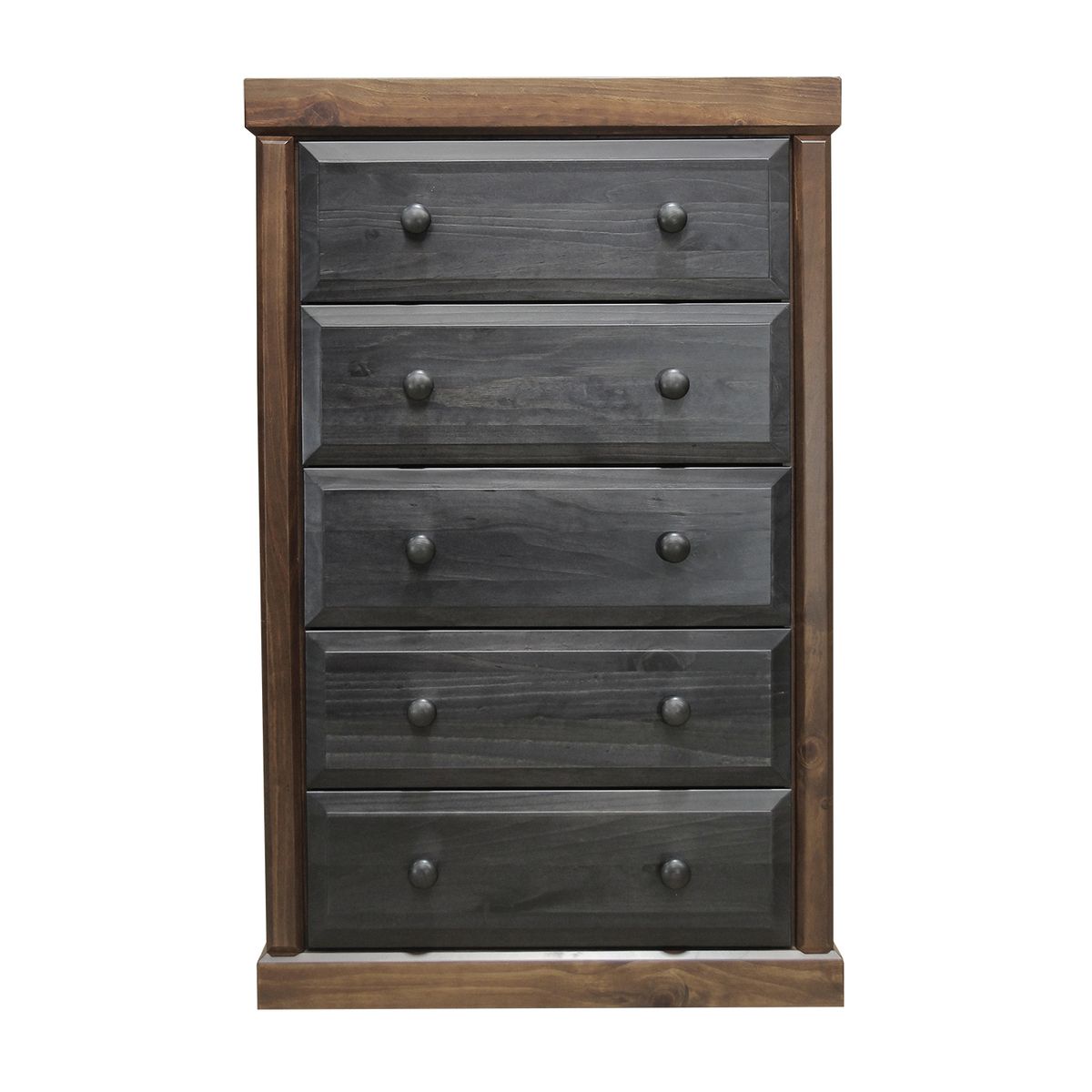 MUEBLES DURAN - Cajonera Sofia 5 Cajones color chocolate