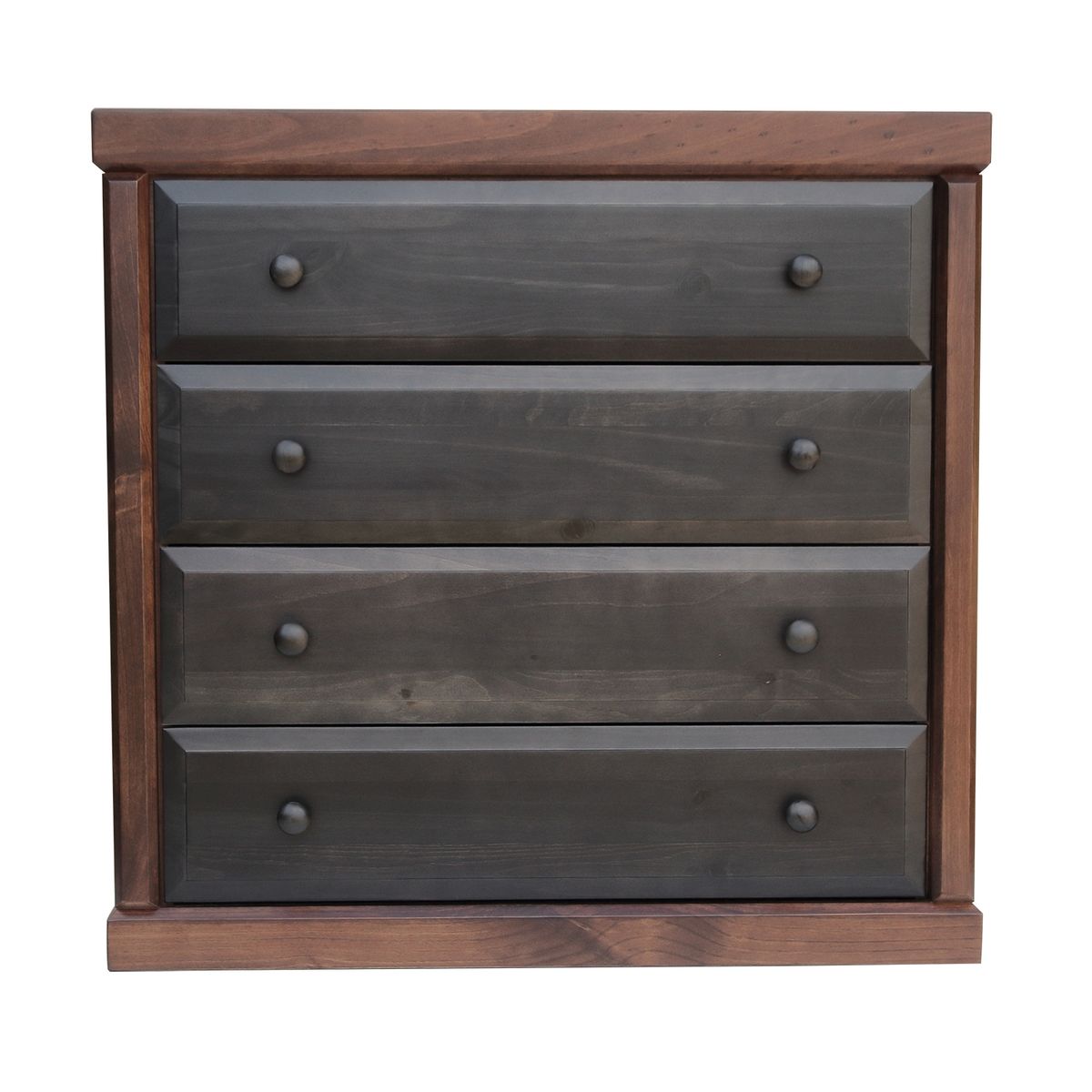 MUEBLES DURAN - Cajonera Sofia 4 Cajones color Chocolate