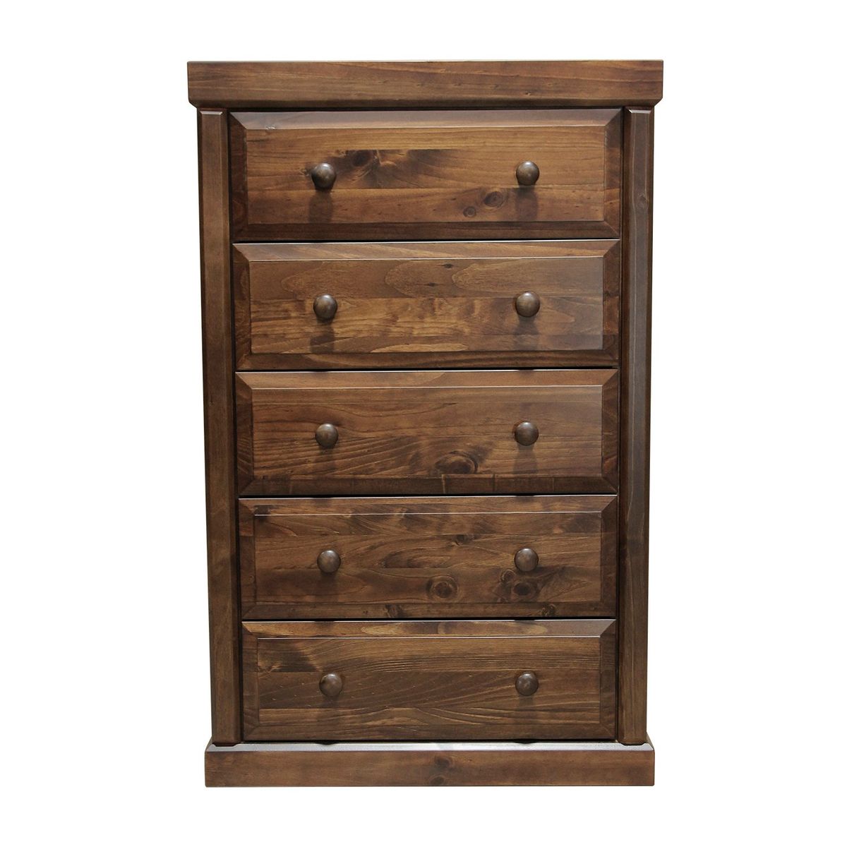 MUEBLES DURAN - Cajonera Victoria 5 Cajones Color Chocolate