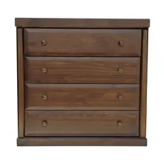 MUEBLES DURAN - Cajonera Victoria 4 Cajones color Chocolate