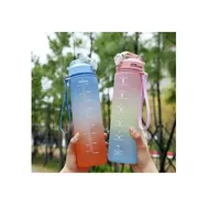 Botella De Agua Motivacional Botella 1 Litro + stickers de regalo