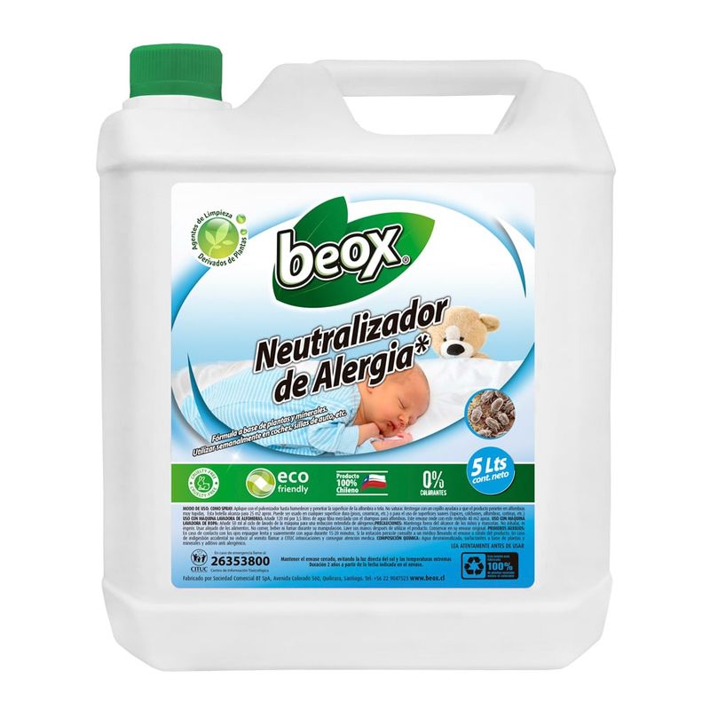 BEOX - Neutralizador de Alergia Acaros Beox® 5 Litros