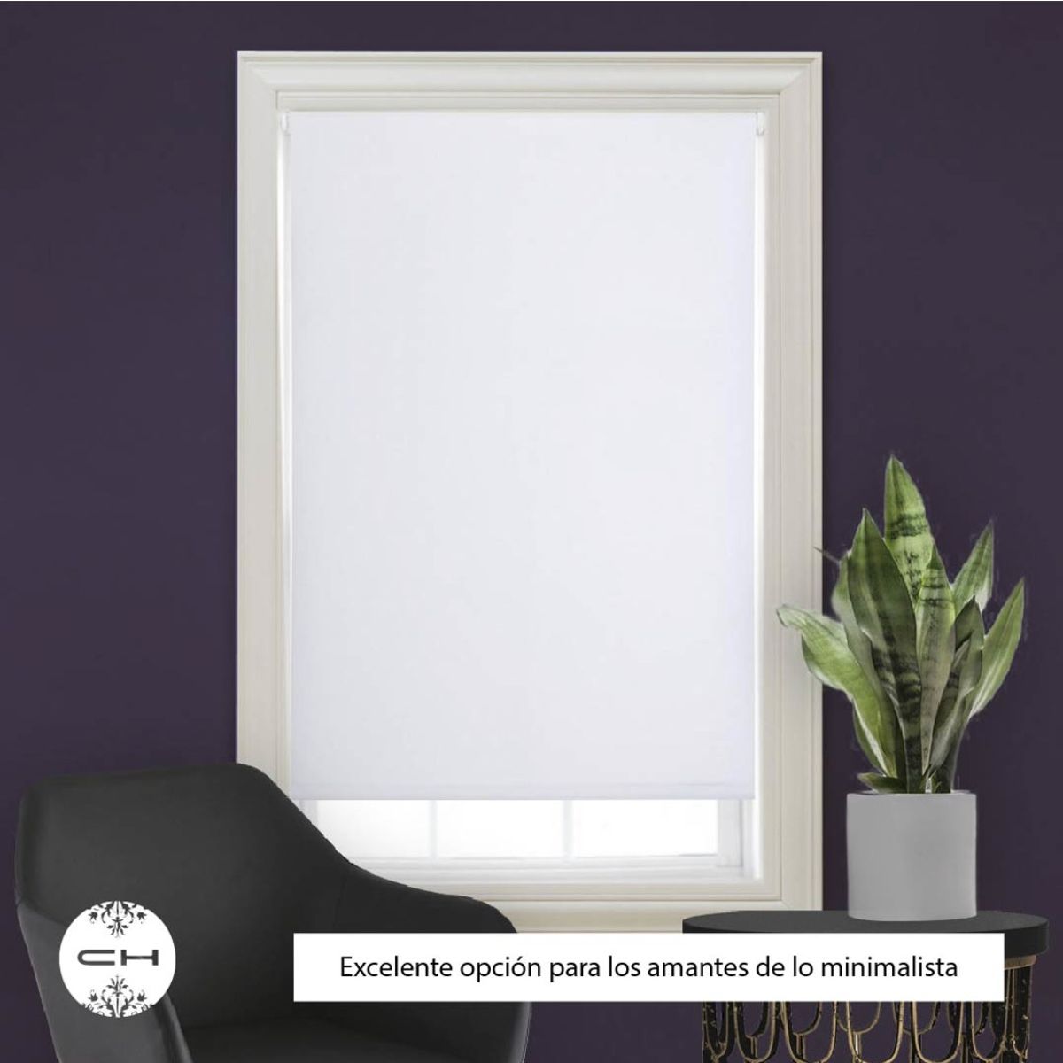 CHANTILLY - Cortina Roller Blackout 120 X 165 Cm Marfil CHANTILLY.