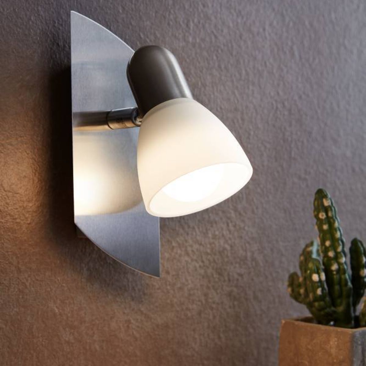 EGLO - Foco Sobrepuesto E14 Enea Níquel Satinado 90982