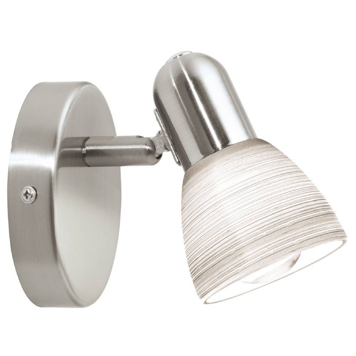 EGLO - Foco Sobrepuesto Dakar Acero Niquel 1x25W E14 Cod. 88472