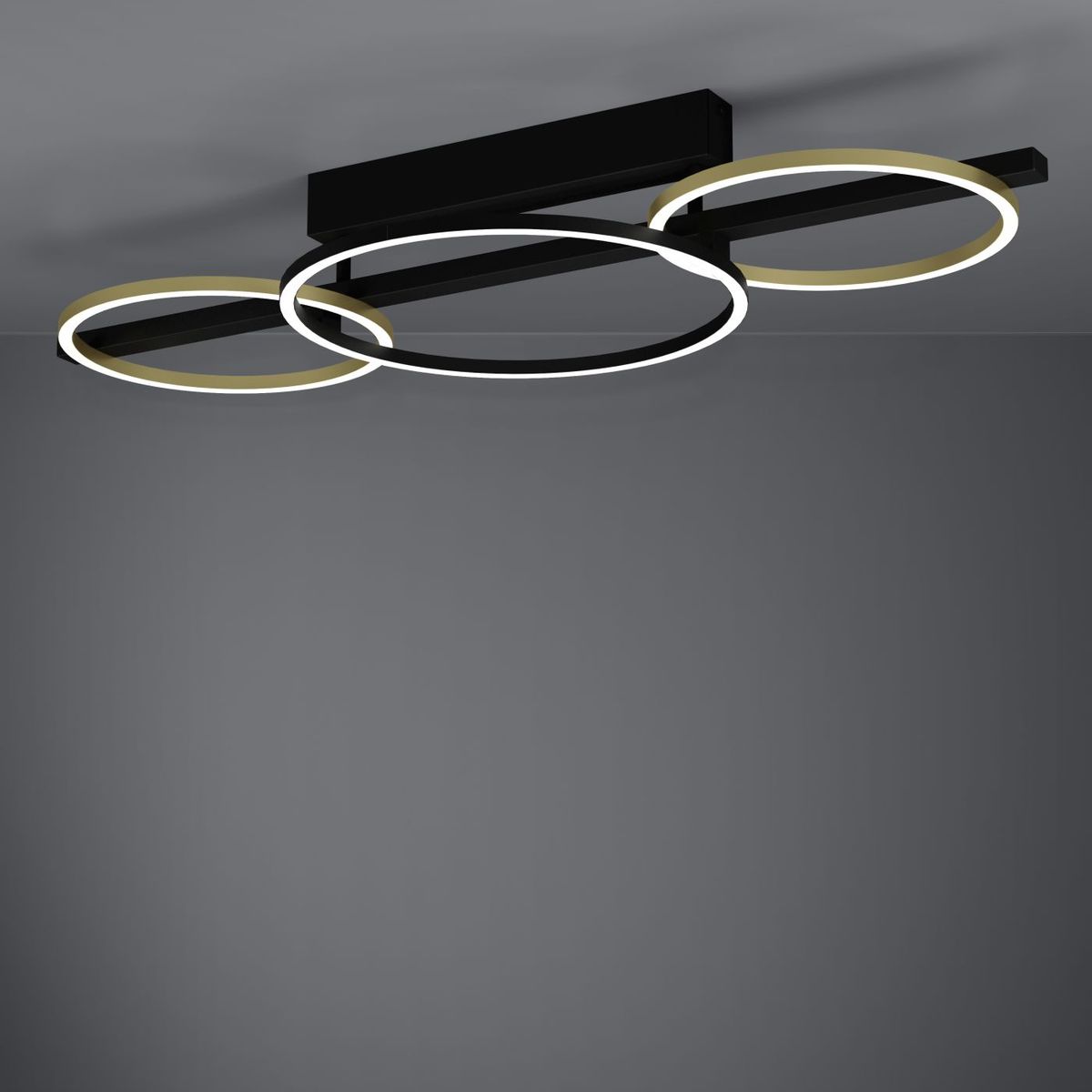 EGLO - Lámpara Apliqué Led Lanacera Oro Negro 390086