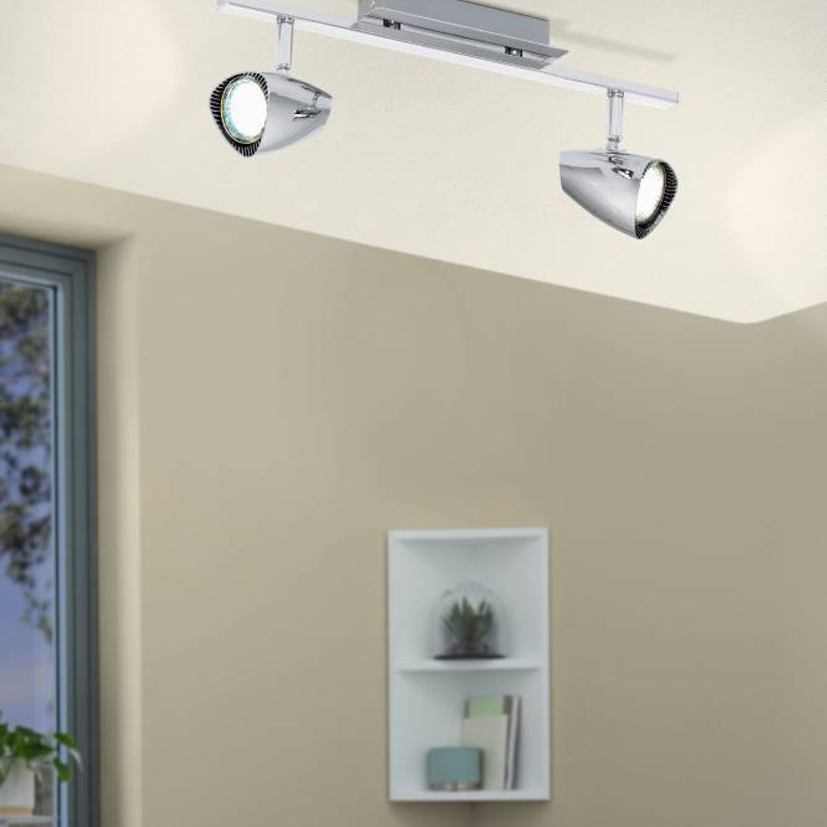 EGLO - Foco Sobrepuesto Gu10 Corbera Cromo 93673