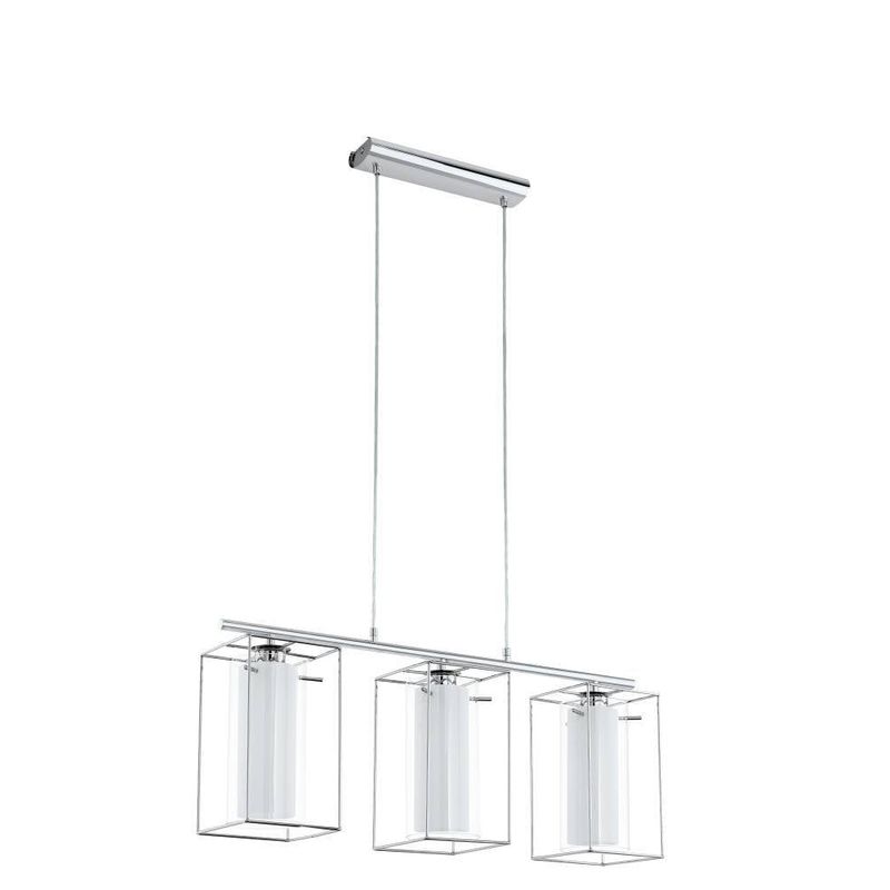EGLO - Lámpara  Colgante Loncino Acero E27 3X60W Cod.94378
