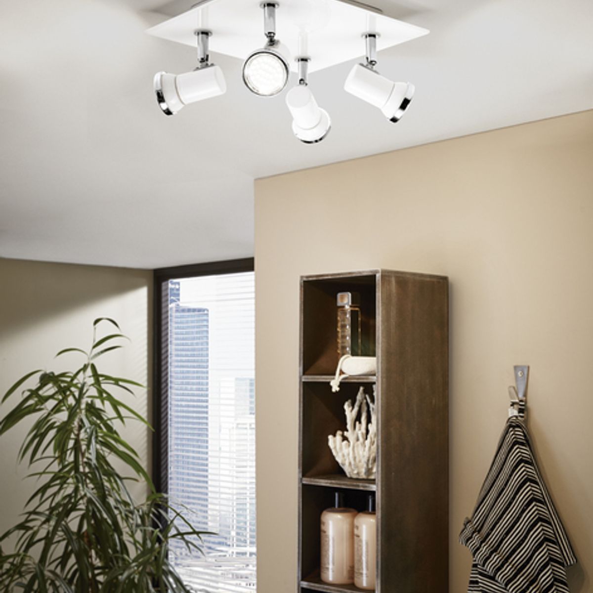 EGLO - Foco Sobrepuesto Tamara Blanco Cromo Gu10 incluida Cod95995