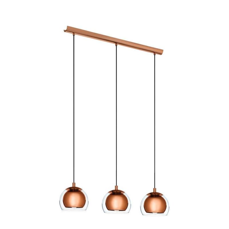 EGLO - Lámpara Colgante Rocamar Cobre 3X60W E27 Cod94591