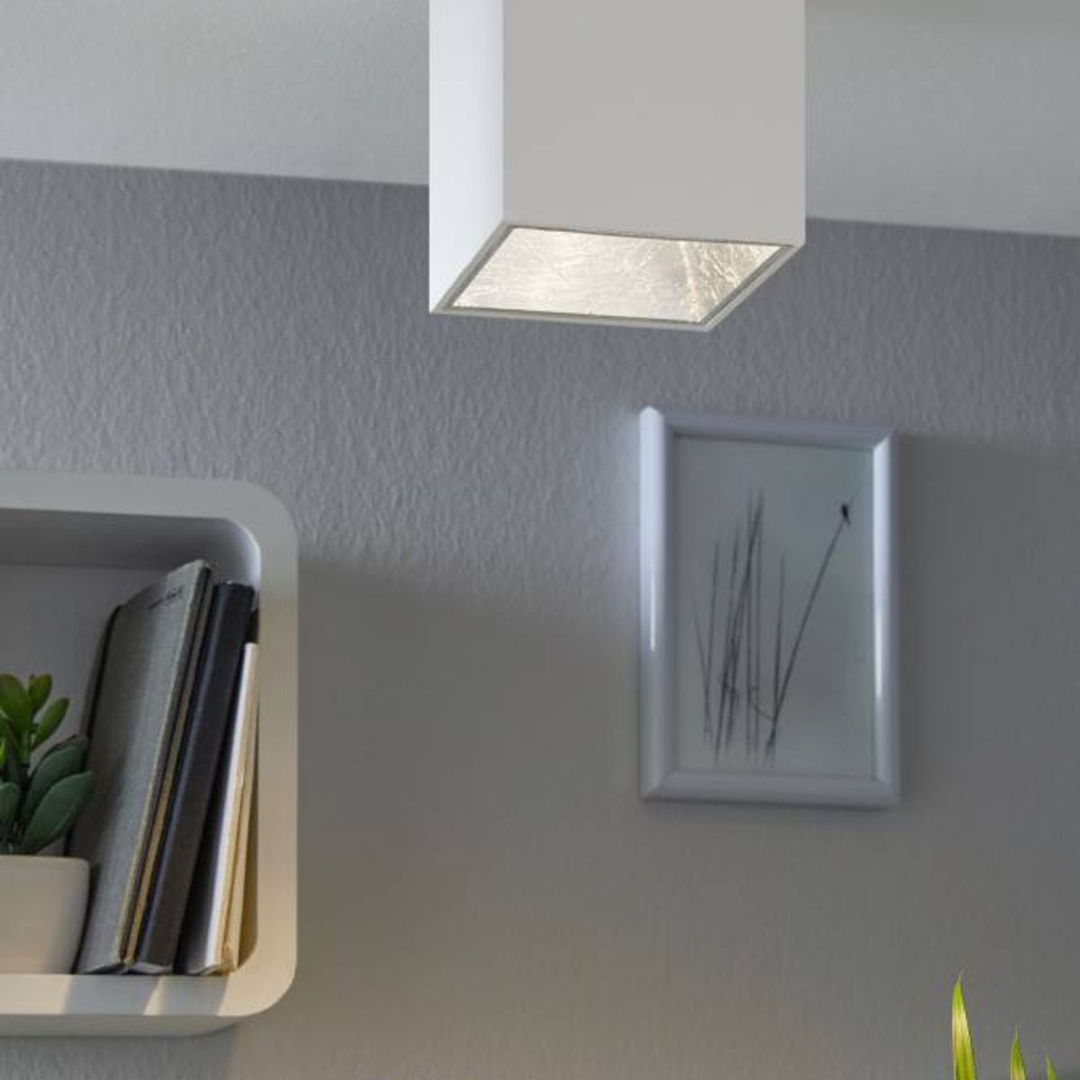 EGLO - Foco Sobrepuesto Led Polasso Plata Blanca 94499.