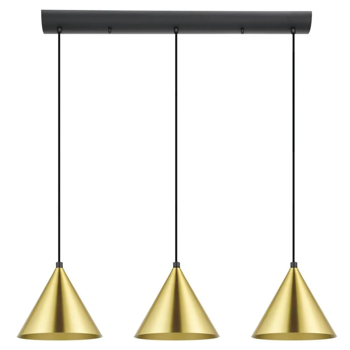 EGLO - Lámpara Colgante Narices Dorada 3X40W IP20 Cod99592