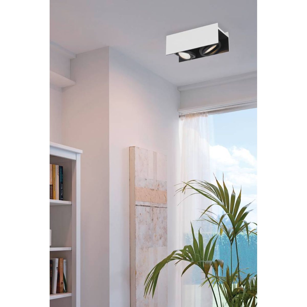 EGLO - Foco Sobrepuesto Led Vidago Blanco Negro 39316