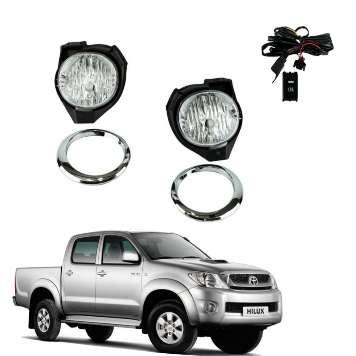 MATSUMOTO - Kit Neblineros Toyota Hilux 2008 - 2011