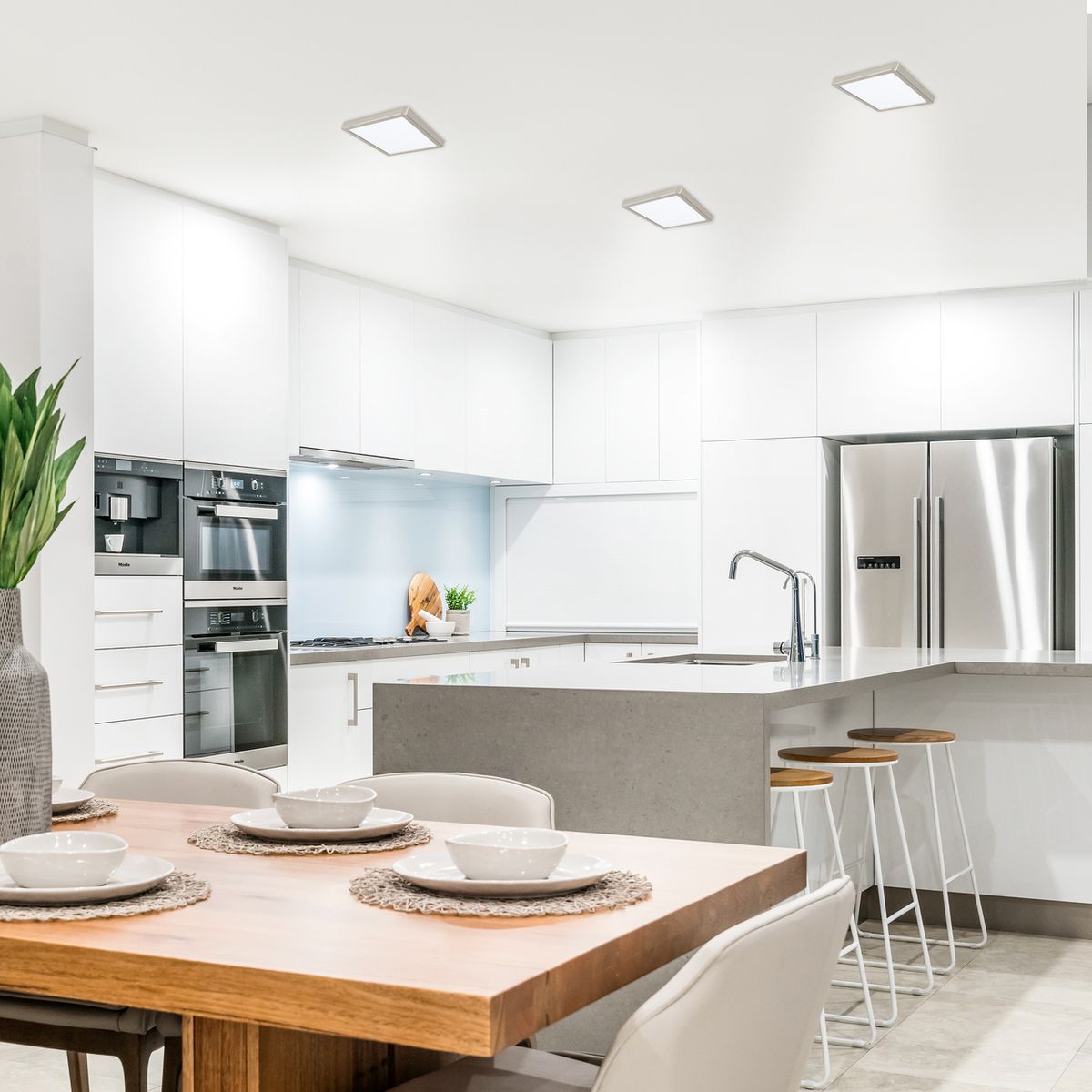 EGLO - Foco Sobrepuesto Metal Fueva Led  21x21Cm Smart Home 17W 2250Lm IP44