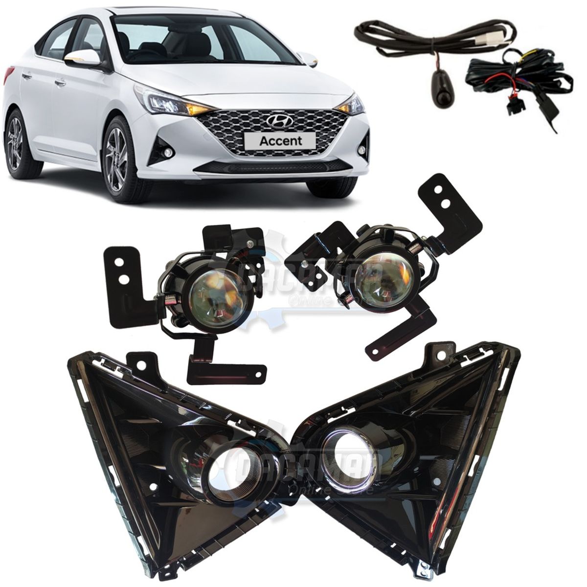 MATSUMOTO - Kit Neblineros Hyundai Accent 2021 - 2022