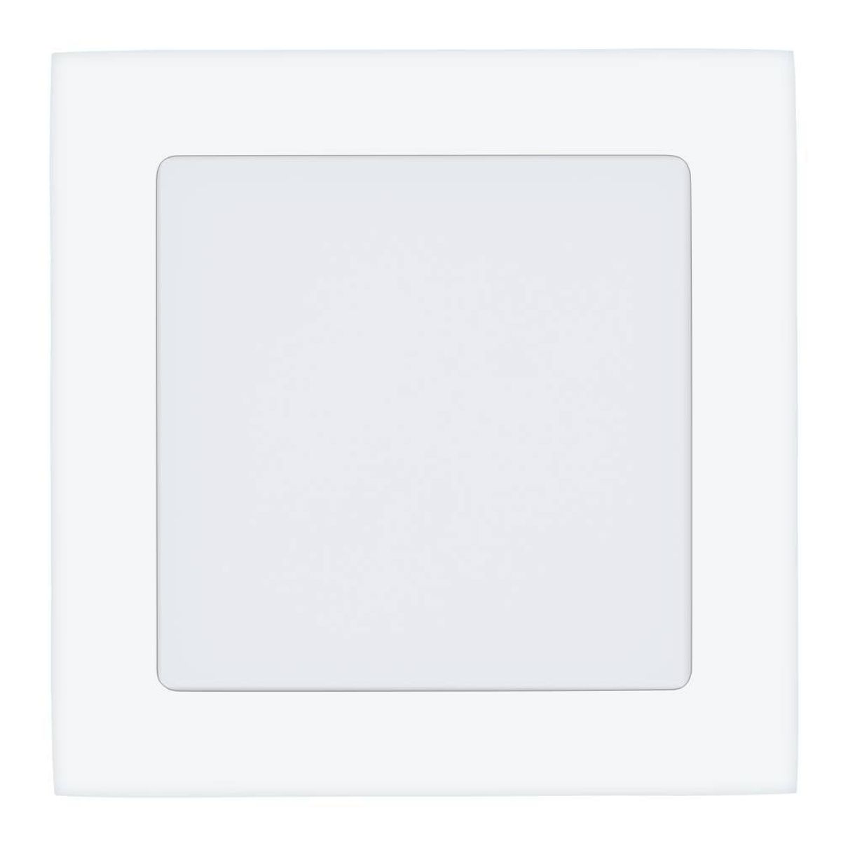 EGLO - Foco Embutido Fueva Metal Blanco 170X170 11W LED incluida Cod94061