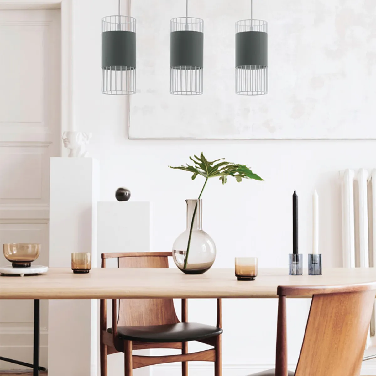 EGLO - Lámpara Colgante Norumbega Acero 3X60W Cod97955