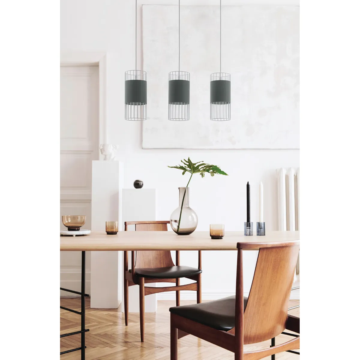 EGLO - Lámpara Colgante Norumbega Acero 3X60W Cod97955