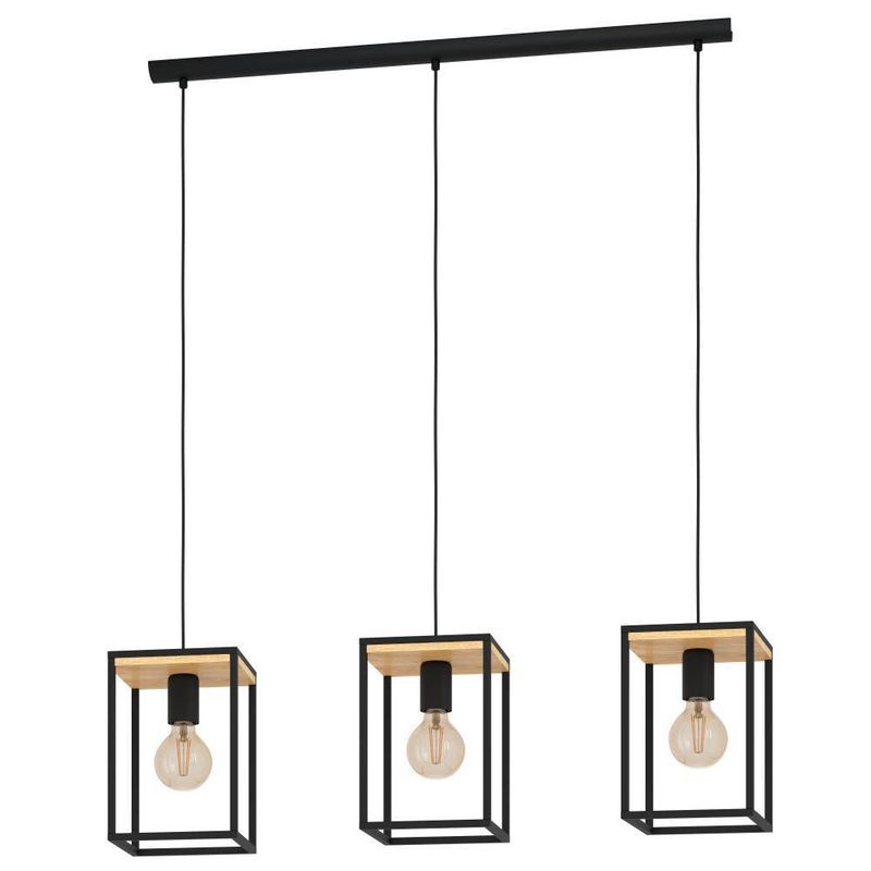 EGLO - Lámpara Colgante Libertad Acero caero L880 H1100 E27 3x40W Cod99855