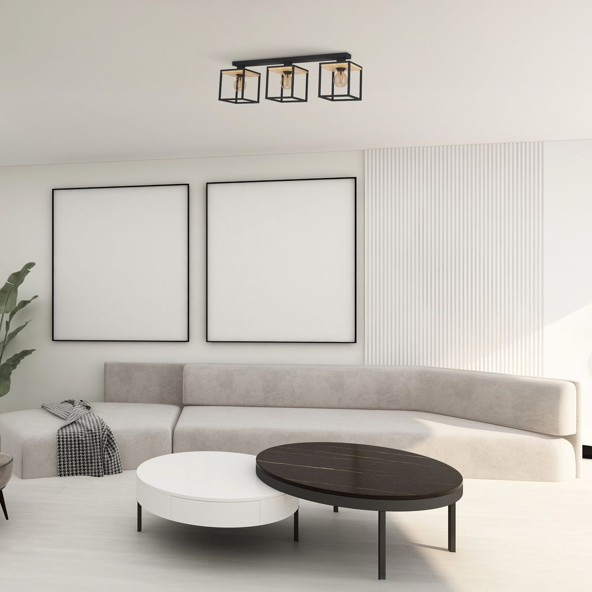 EGLO - Lámpara Techo Libertad Marrón Oscuro E27 Cod99856