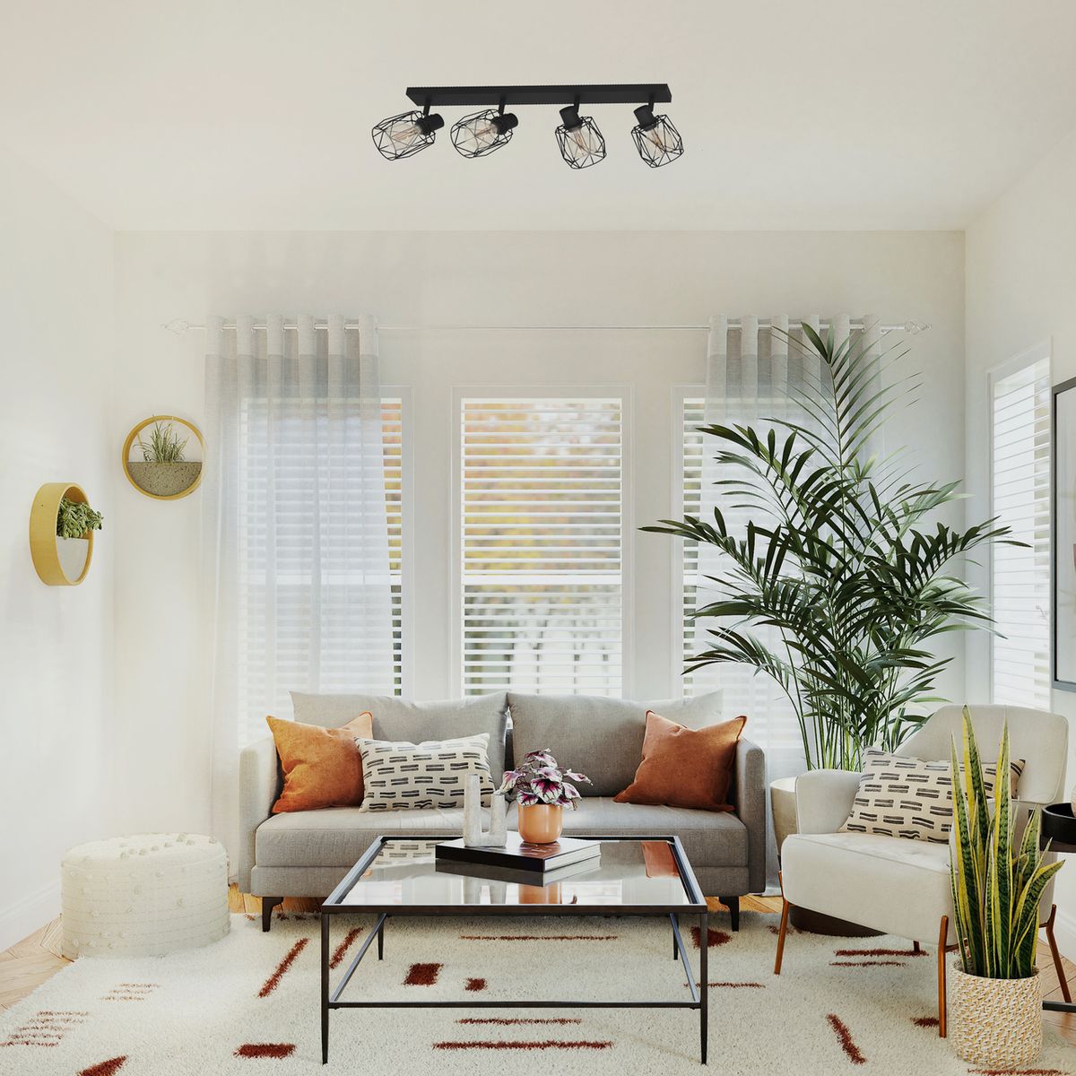 EGLO - Foco Sobrepuesto E27 Tossino Negro 390044