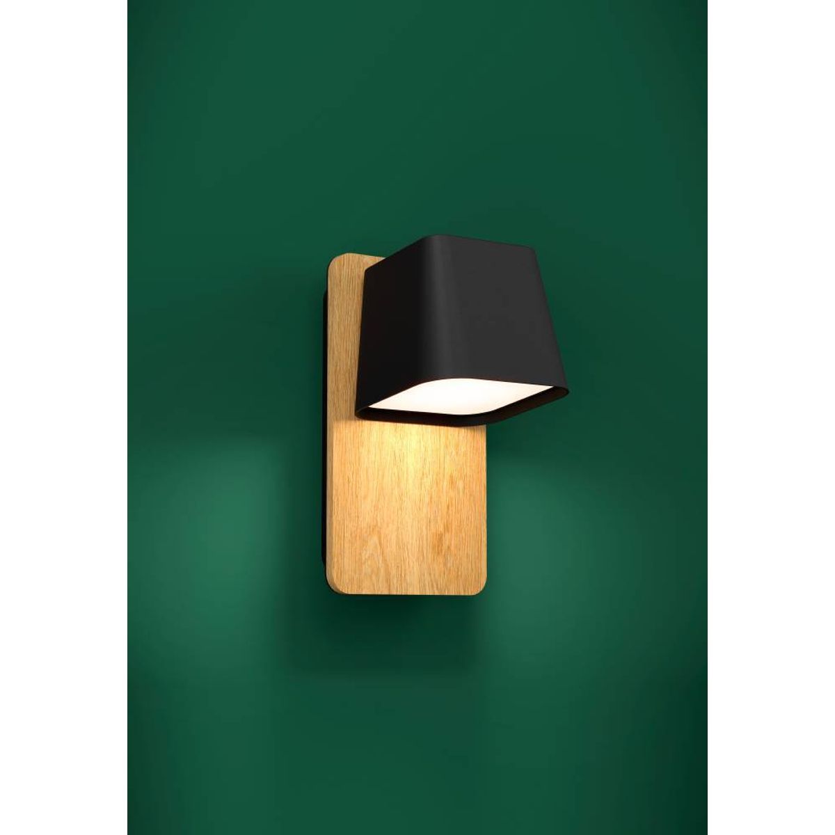 EGLO - Lámpara Apliqué Ruscio Marrón Oscuro E27 1X40w Cod390009