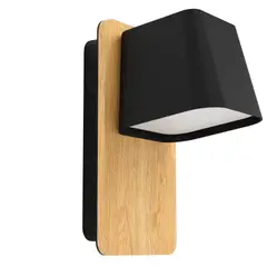 EGLO - Lámpara Apliqué Ruscio Marrón Oscuro E27 1X40w Cod390009