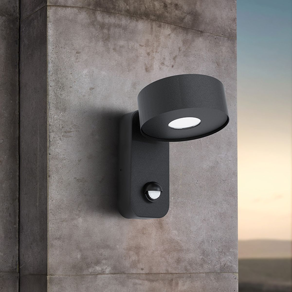 EGLO - Lámpara Apliqué Led Palosco Negro 98738