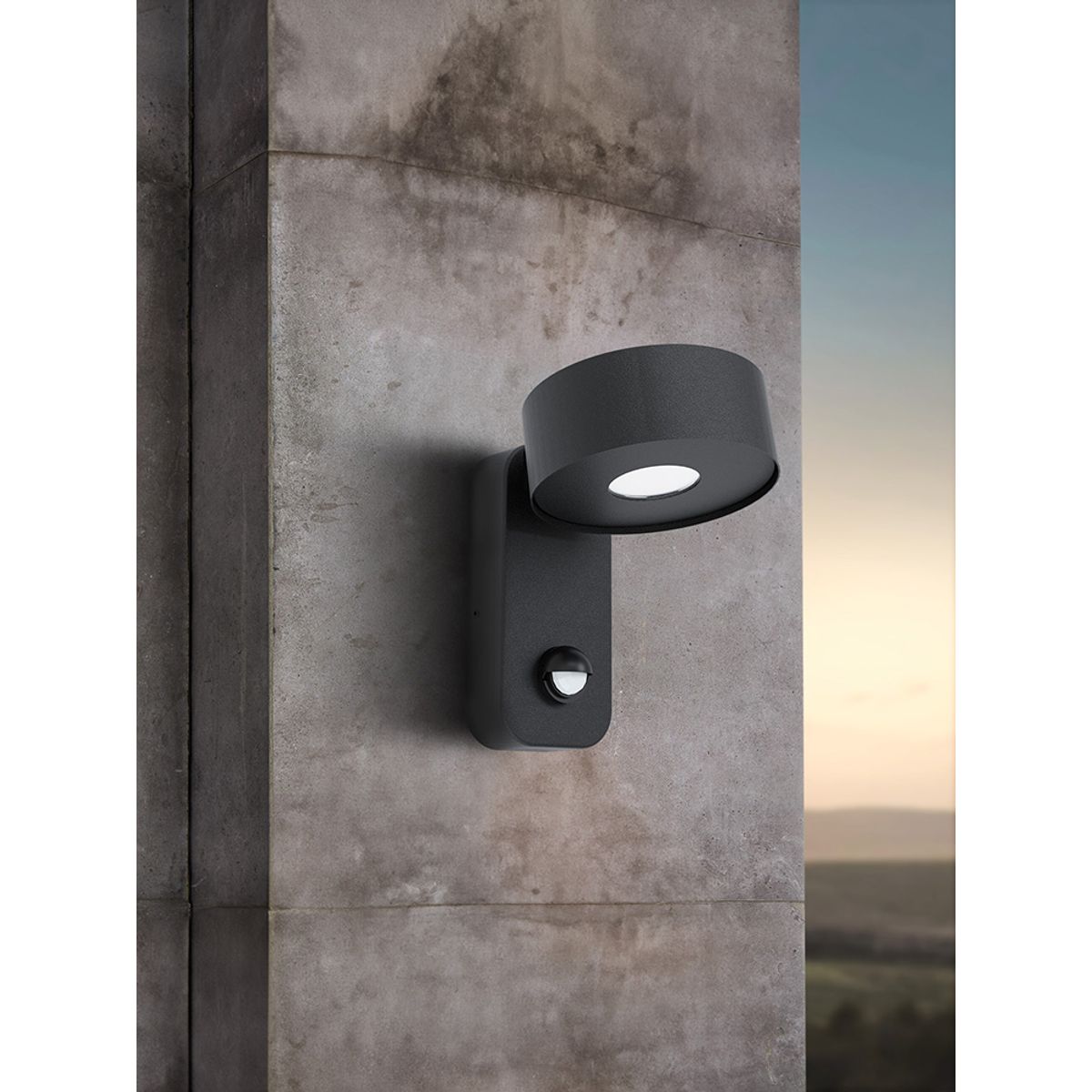 EGLO - Lámpara Apliqué Led Palosco Negro 98738