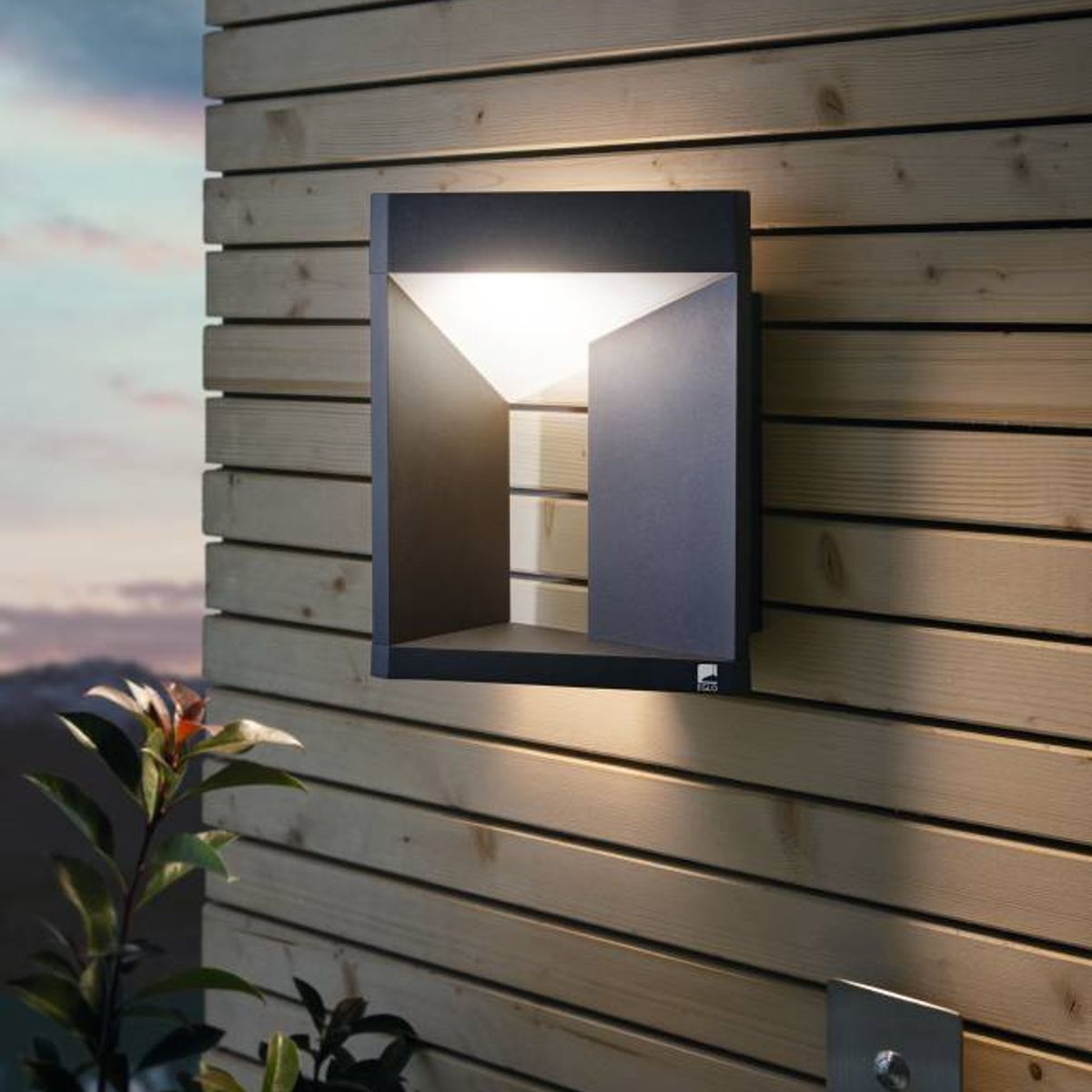 EGLO - Lámpara Apliqué Led Nembro Negro 98748