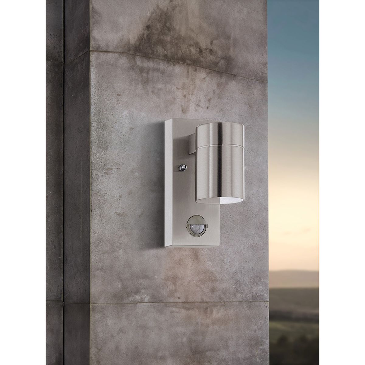 EGLO - Lámpara Apliqué Riga Acero Inoxidable GU10 1X3W IP44 Cod99569