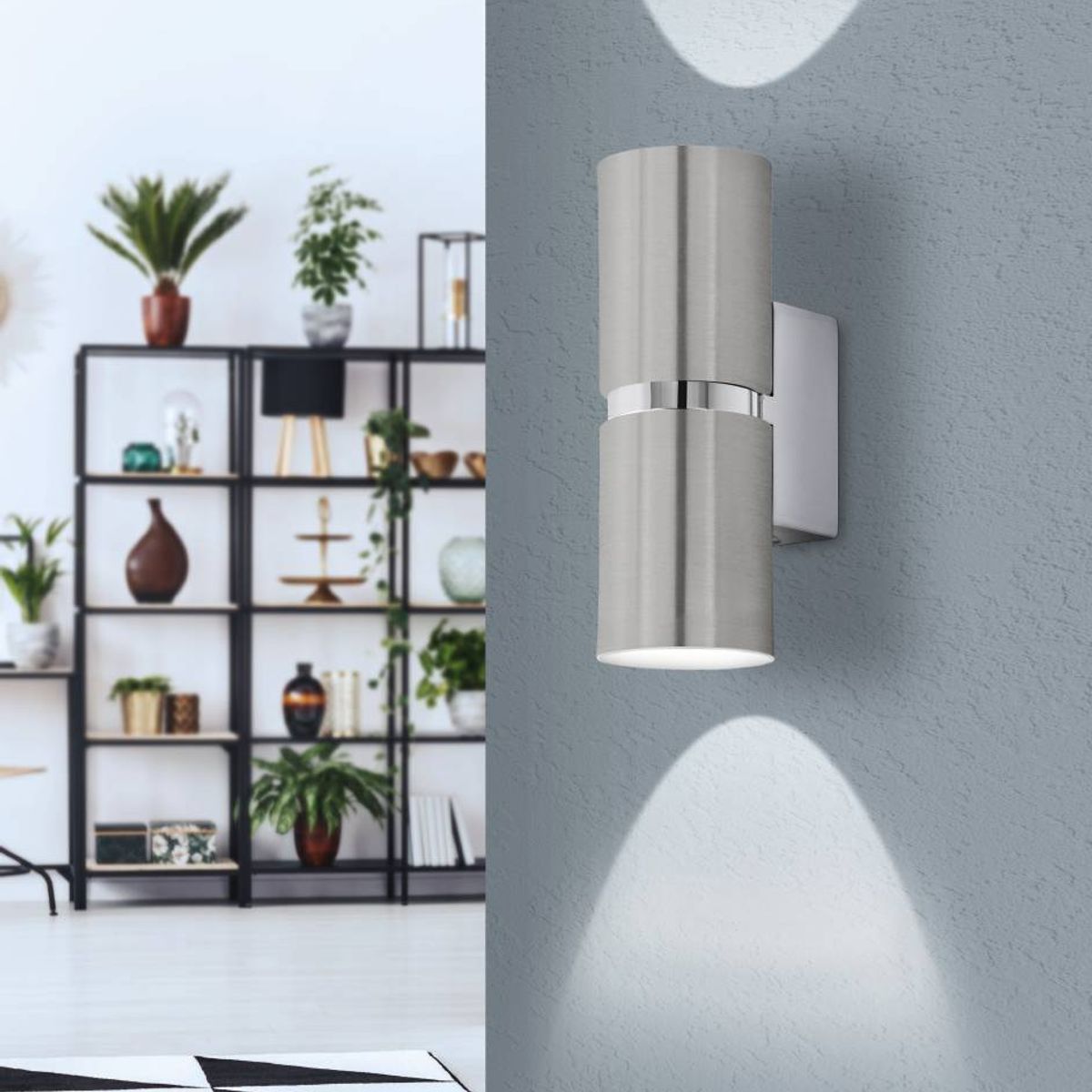 EGLO - Lámpara Apliqué Gu10 Passa Níquel Satinado, Cromo 96261