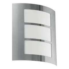 EGLO - Lámpara Apliqué City Acero Inoxidable 1X15W E27 Cod.88139