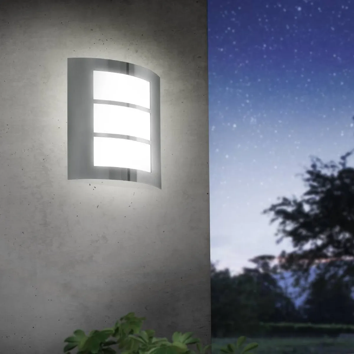 EGLO - Lámpara Apliqué  City Acero Inoxidable 1X15W E27 Cod.88139