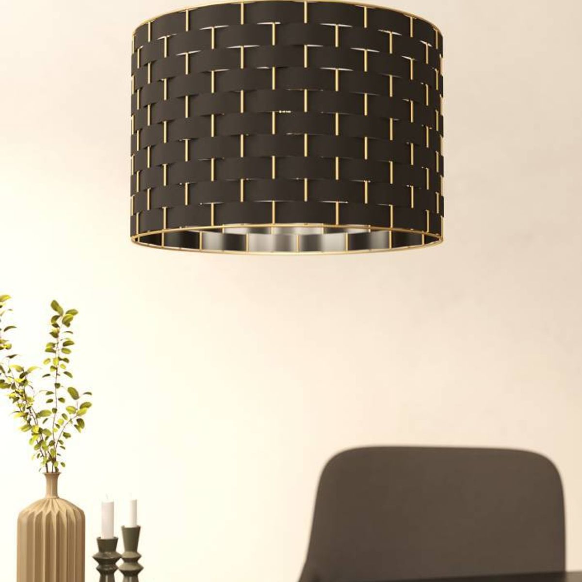 EGLO - Lámpara Colgante Marasales Negro E27 1X40W Cod99524