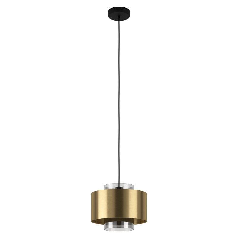 EGLO - Lámpara Colgante E27 Duglia Negro 390066