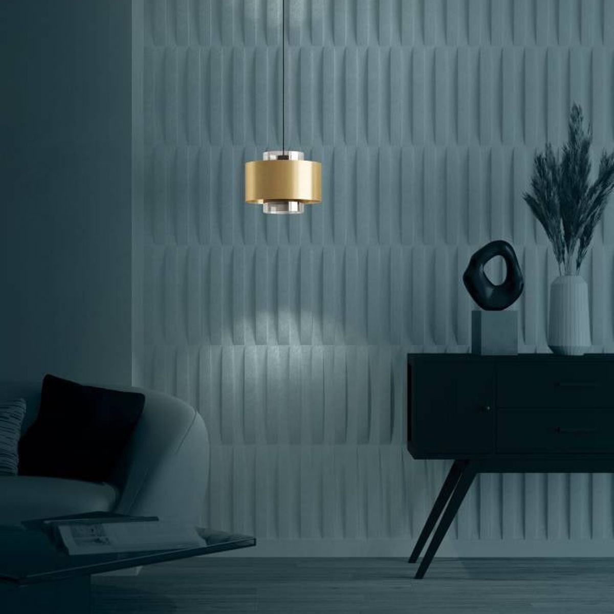 EGLO - Lámpara Colgante E27 Duglia Negro 390066