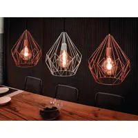 Lámpara Colgante Carlton Acero Cobre E27 1X60W Cod49258