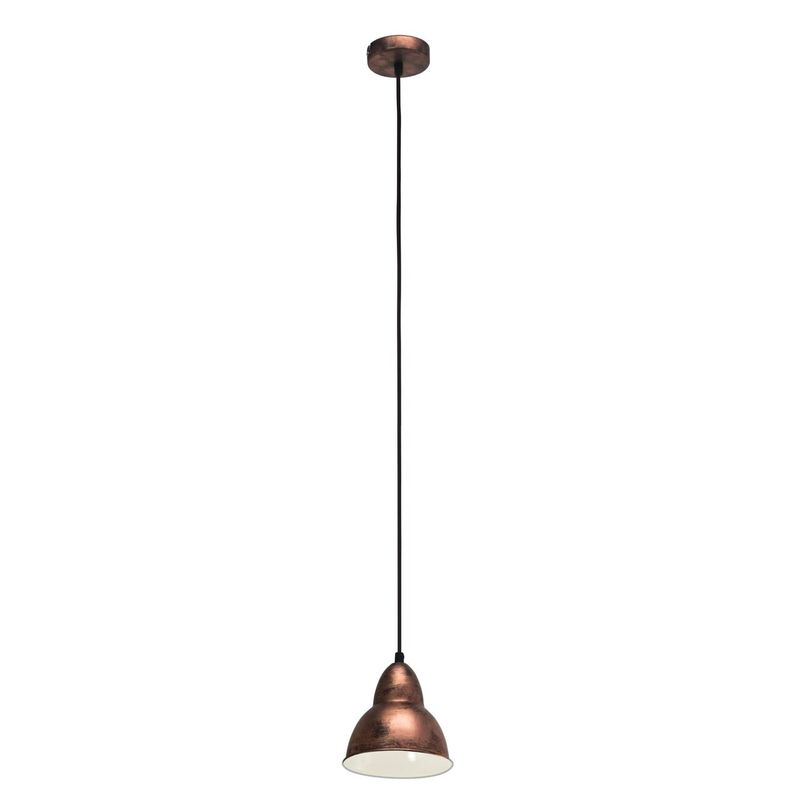 EGLO - Lámpara Colgante E27 Truro Antiguo Color Cobre 49235