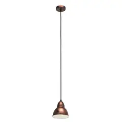 EGLO - Lámpara Colgante E27 Truro Antiguo Color Cobre 49235