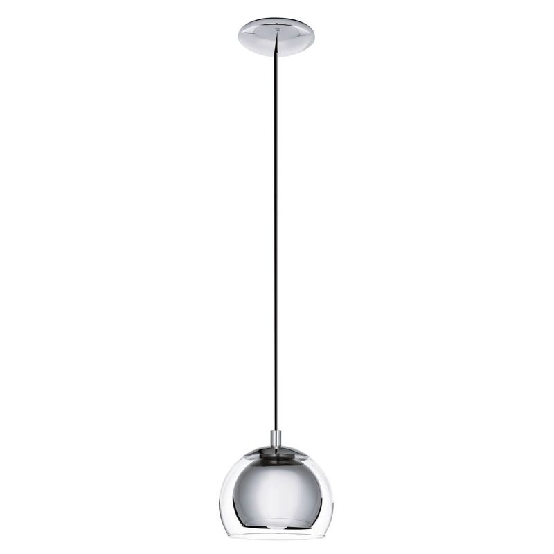 EGLO - Lámpara Colgante E27 Rocamar Cromo 94592