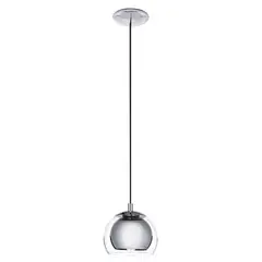 EGLO - Lámpara Colgante E27 Rocamar Cromo 94592