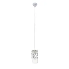EGLO - Lámpara Colgante Cardigan Acero Gris Azul 1x60W E27 Cod49202