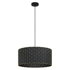EGLO - Lámpara Colgante E27 Marasales Negro 99525
