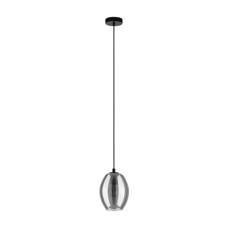 EGLO - Lámpara Colgante E27 Cadaques Negro 98582