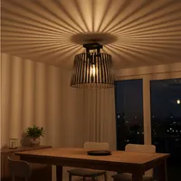 Lámpara Techo Bogota Acero Negro H335 DM380 E27 1x40W IP20 Cod390001