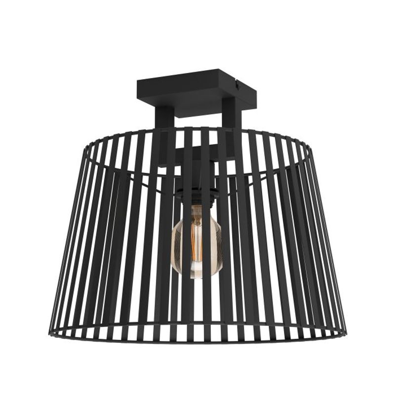 EGLO - Lámpara Techo Bogota Acero Negro H335 DM380 E27 1x40W IP20 Cod390001