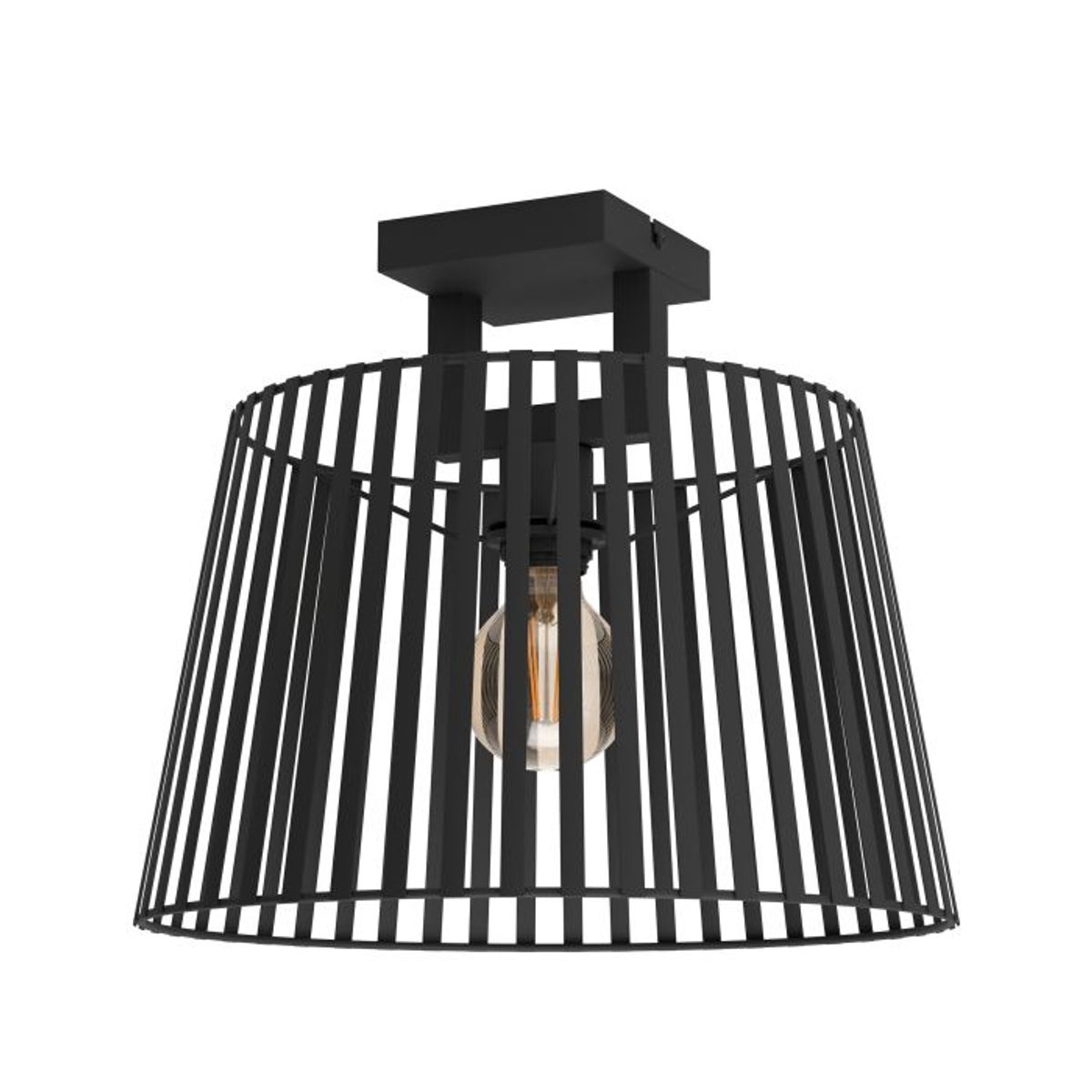 EGLO - Lámpara Techo Bogota Acero Negro H335 DM380 E27 1x40W IP20 Cod390001