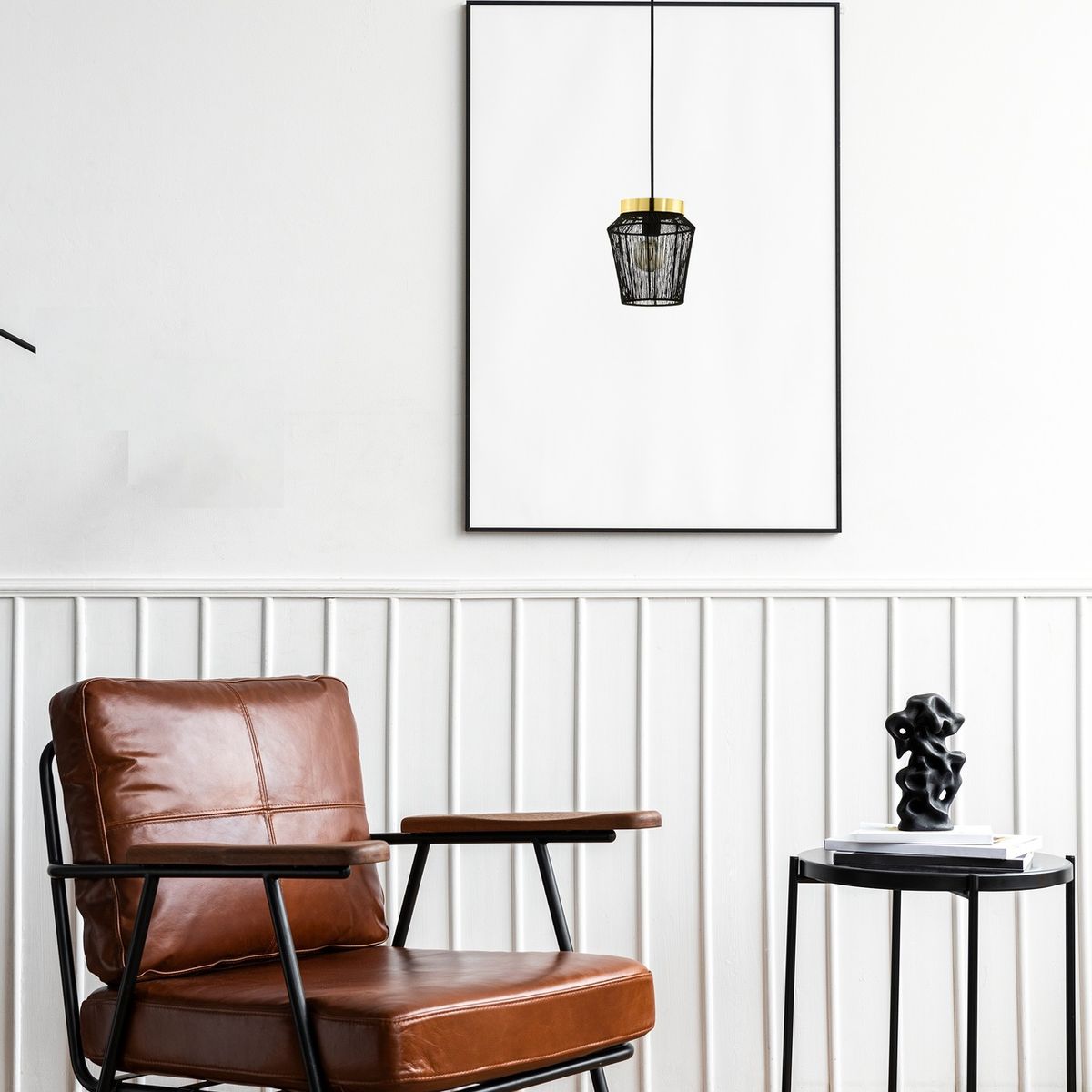 EGLO - Lámpara Colgante E27 Escandidos Negro, Latón 99806